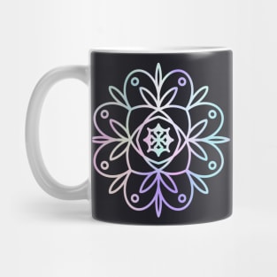 Colourful Mandala Flower Meditation Mug